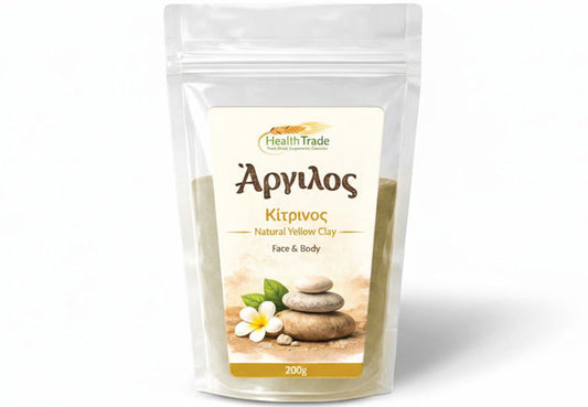 natural yellow clay powder mineral skincare face mask