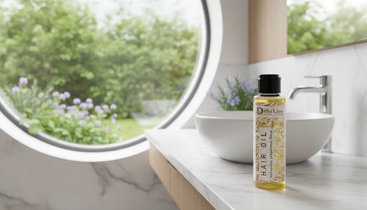 Nourishing Hair Oil with Castor Oil Rosemary and Mint for stronger shiny healthy hair