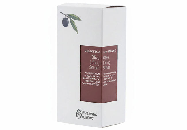 Olive Lifting Firming Serum with plant stem cells for face and neck