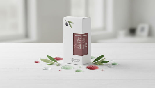 Olive Lifting Firming Serum with plant stem cells for face and neck