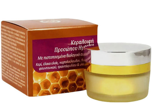 Olivellenic Organics Day Cream with organic beeswax and botanical oils