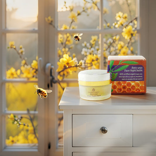 Olivellenic Organics night balm with beeswax and botanical oils