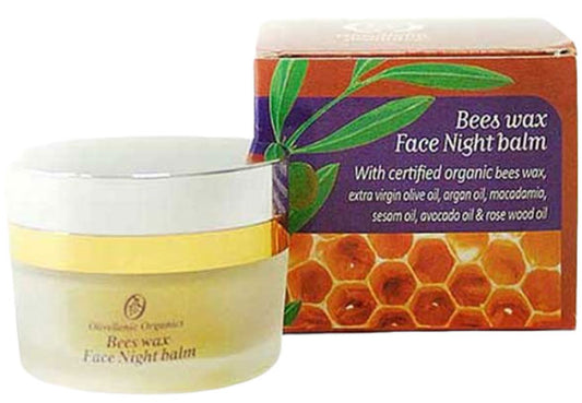 Olivellenic Organics night balm with beeswax and botanical oils
