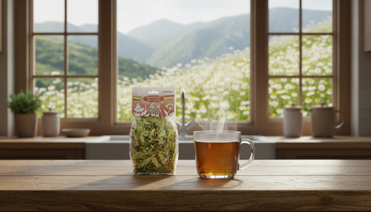Organic Linden and Chamomile certified organic herbal tea by Aroma Othrys