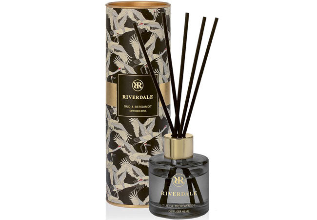 Oud & Bergamot Fragrance Sticks - Luxury Reed Diffuser