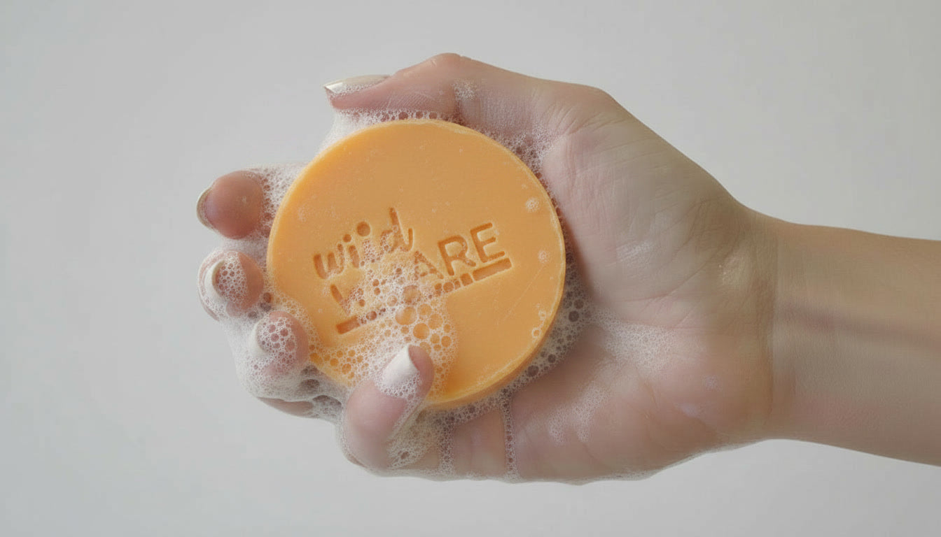 Papaya Vegan Solid Shampoo Bar | Coconut Oil Shampoo Bar for Hydration & Shine