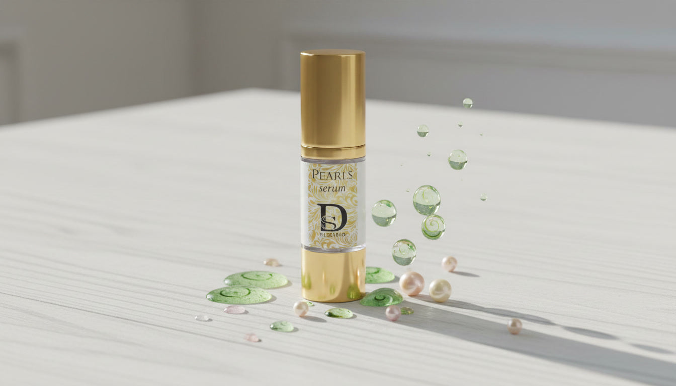 DisoLine Pearls Face and Eye Serum with organic aloe vera, hyaluronic acid and active pearls