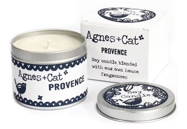 Provence natural soy candle with French lavender, rosemary, sage and citrus fragrance