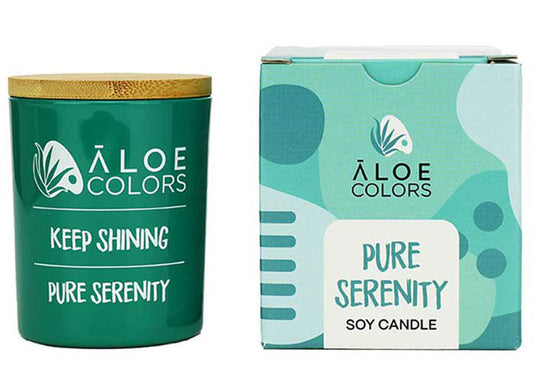 Pure Serenity Scented Soy Candle - Aloe Colors