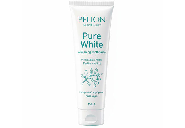 Pure White whitening toothpaste with Chios mastic, perlite and xylitol, 200 ml pump bottle