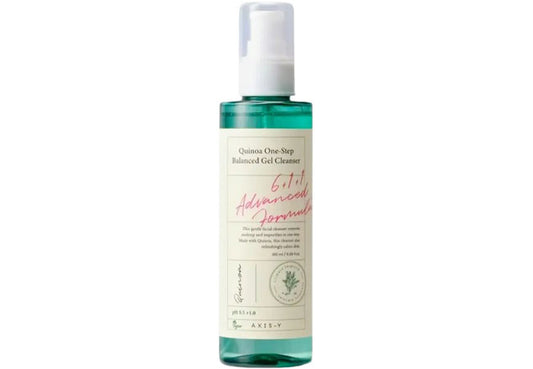 AXIS-Y Quinoa One-Step Balanced Gel Cleanser – Natural Vegan Gentle Face Wash with Quinoa