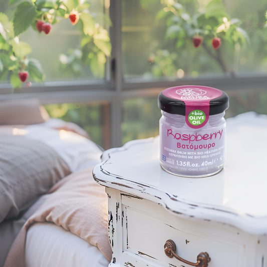 Melira Raspberry Beeswax Balm – natural hydration and antioxidant skin care