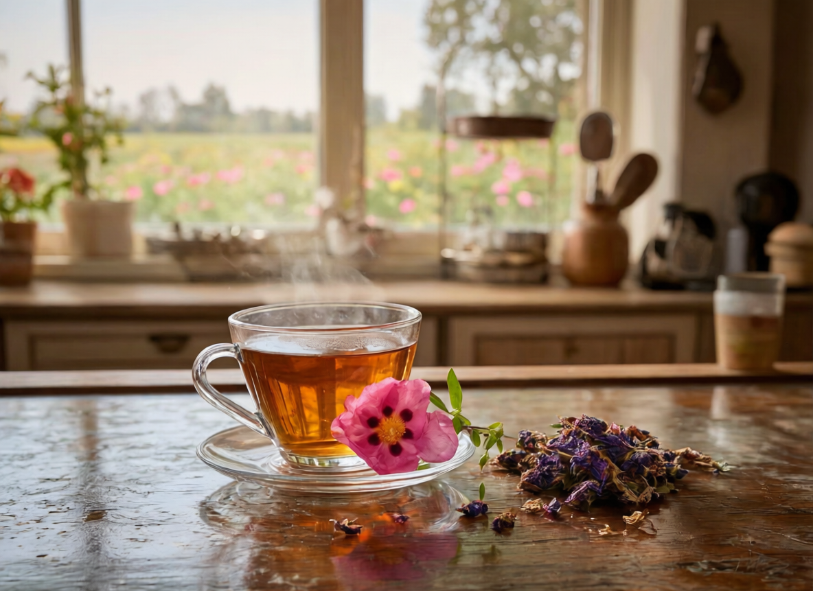 Cistus Rock Rose dried herb with powerful antioxidant properties