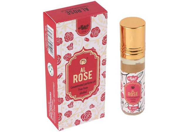 Rose Concentrated Perfume Oil with romantic rose fragrance in a compact bottle
