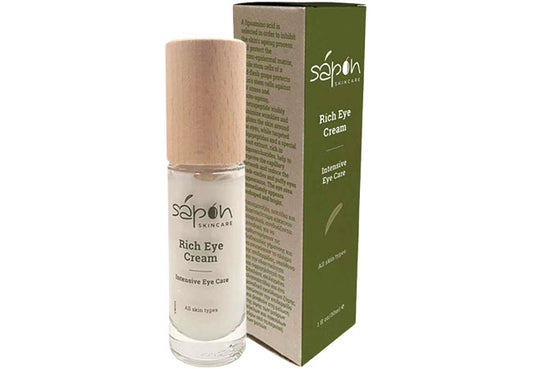 Sapon Rich Eye Cream - Anti-Wrinkle Eye Treatment with Peptides & Stem Cells