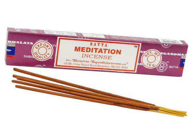 Satya Meditation Incense Sticks - Authentic Indian Incense for Mindfulness