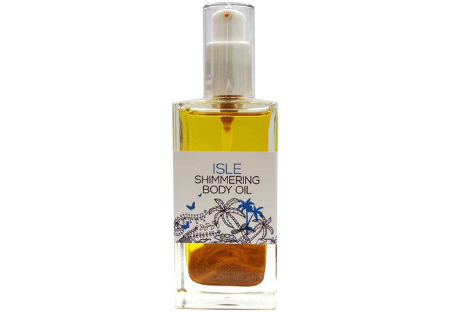 shimmering glow body oil