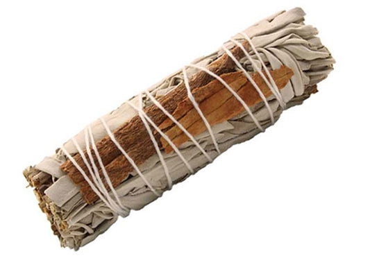 Smudge Sticks Λευκό Φασκόμηλο & Κανέλα – Αγνότητα & Ζεστασιά.