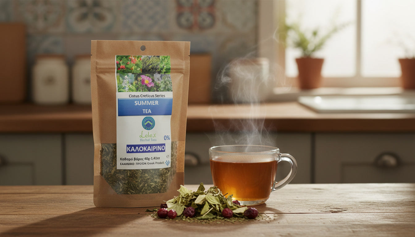refreshing herbal tea mint verbena blend