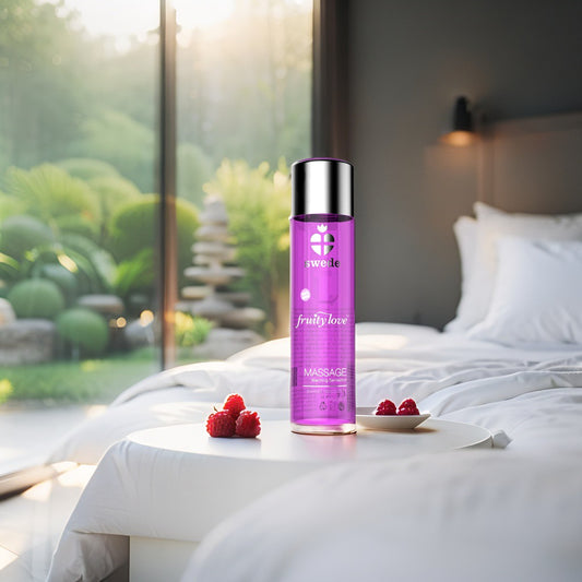 Sweet Raspberry Fruity Love – Sensual Massage Oil with Sweet Raspberry
