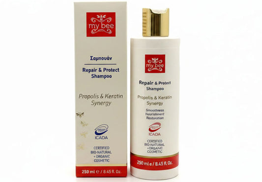 Synergy Propolis & Keratin Shampoo for stronger, healthier and fuller hair with propolis and keratin