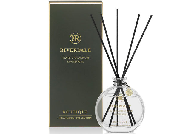Tea & Cardamom Fragrance Sticks luxury reed diffuser with black tea and cardamom