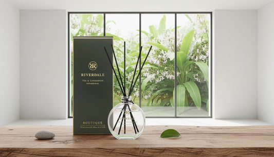 Tea & Cardamom Fragrance Sticks luxury reed diffuser with black tea and cardamom