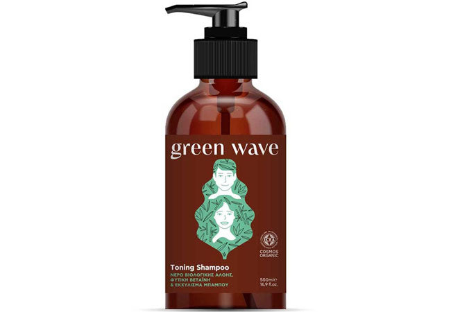 Toning Shampoo Green Wave Family | Σαμπουάν Τόνωσης & Ενδυνάμωσης Μαλλιών με Αλόη & Μπαμπού
