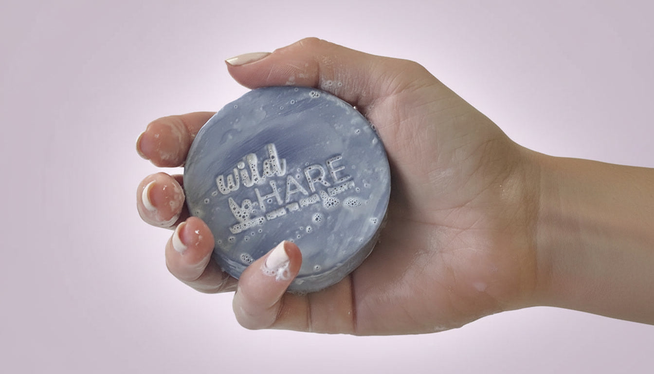 Tutti Frutti Vegan Solid Shampoo Silk & Glow with Vitamin E for silky, hydrated and shiny hair.
