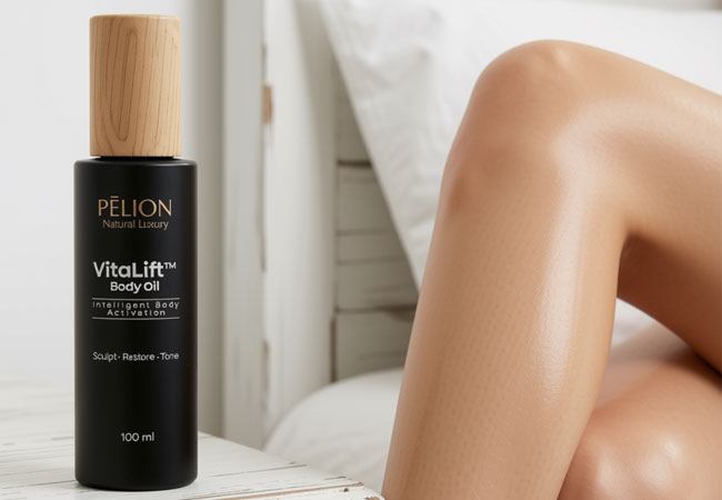 VitaLift dry touch body oil for firmer, smoother and naturally glowing skin