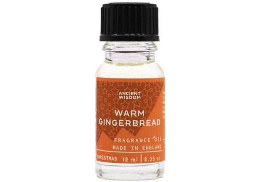 Warm Gingerbread oil by Ancient Wisdom for cozy, festive home fragrance