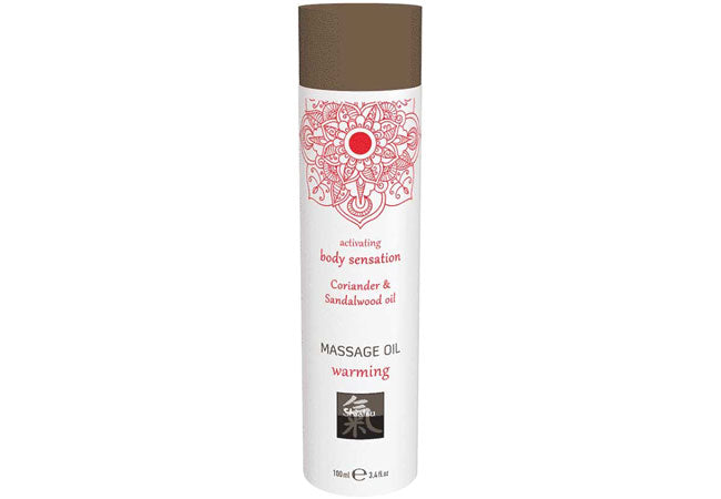 Warming Massage Oil with Coriander & Sandalwood – Shiatsu | Sweet, spicy & woody aromatic combination
