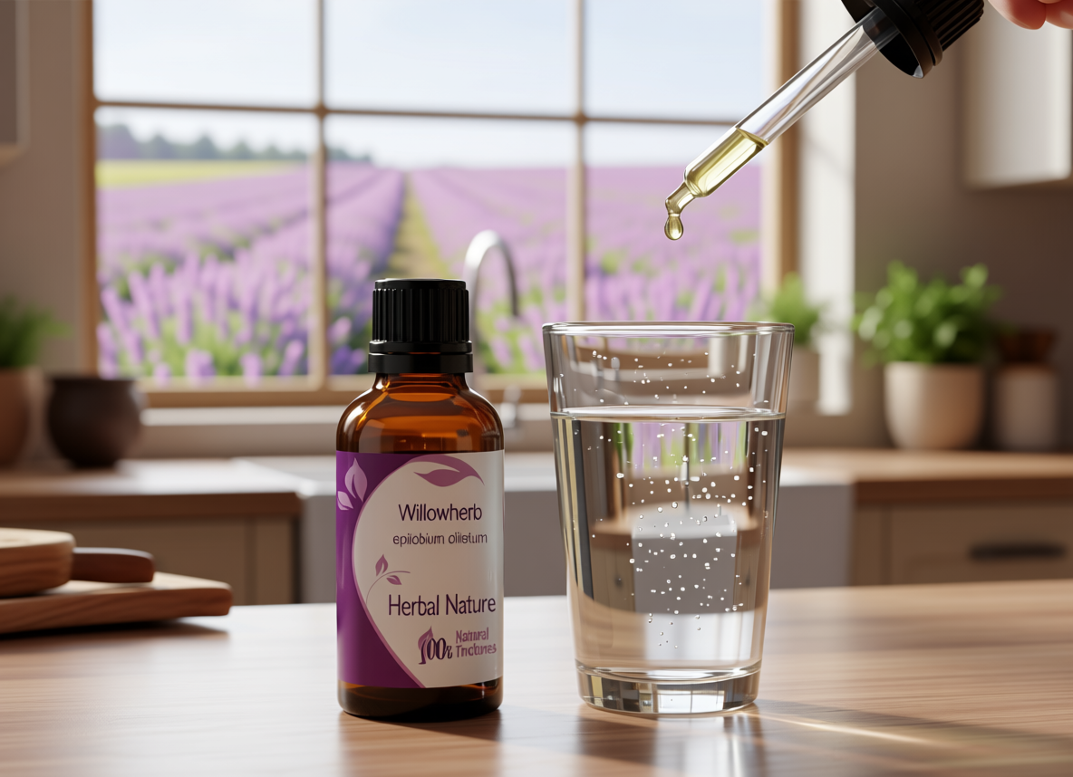 Willowherb tincture Epilobium ciliatum herbal extract