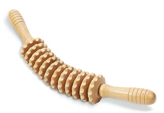 Wood Therapy Massage Roller - Ξύλινο Εργαλείο Μασάζ Κατά της Κυτταρίτιδας - OiloHerb
