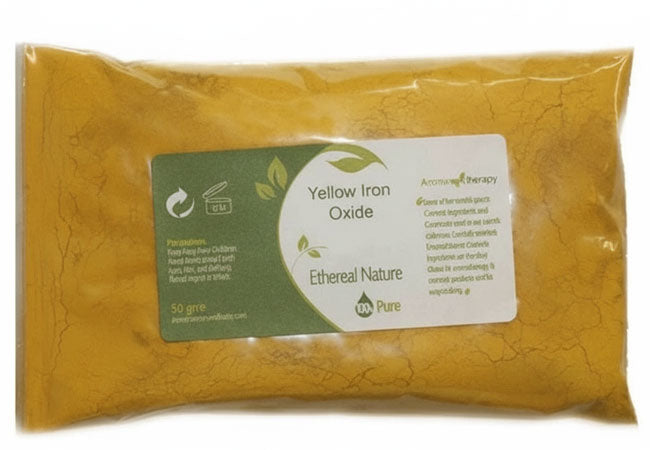 Yellow Iron Oxide - Matte Yellow Pigment for Natural Cosmetics