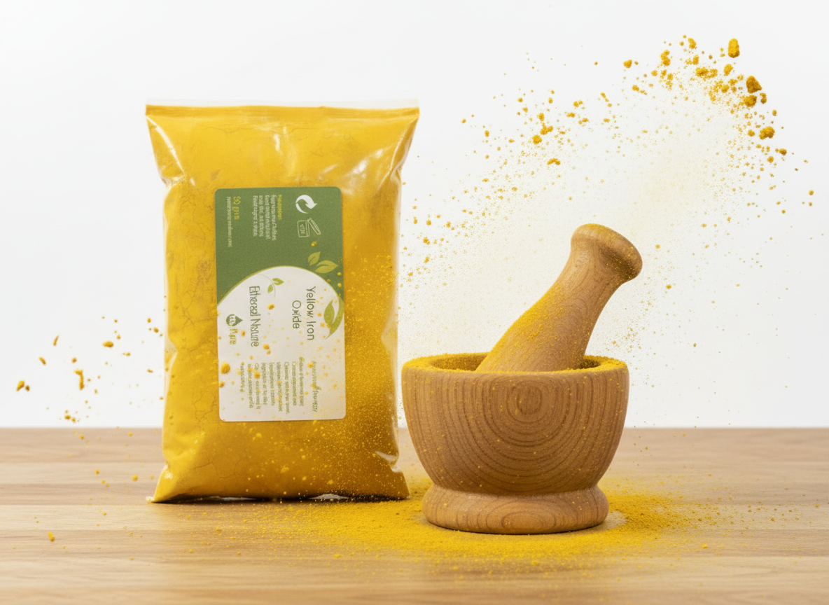 Yellow Iron Oxide - Matte Yellow Pigment for Natural Cosmetics