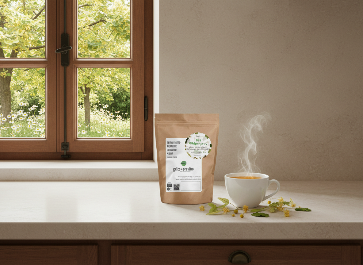 Bee Flamurus Blend - organic calming herbal tea with linden, lemon balm & chamomile