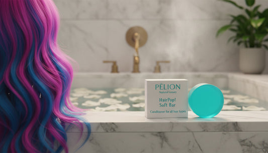 HairPop Soft Bar Conditioner natural solid conditioner with shea, cocoa, argan oil and aloe