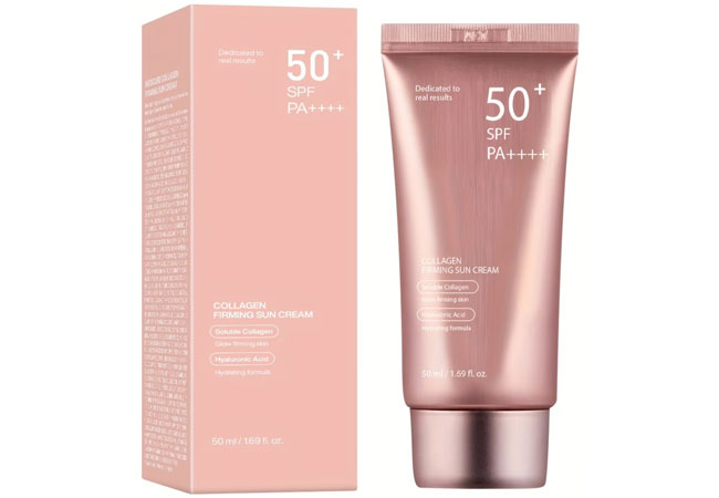 Collagen Firming Sun Cream - Αντηλιακό με Κολλαγόνο σε Φυσικό Τόνο Δέρματος - OiloHerb