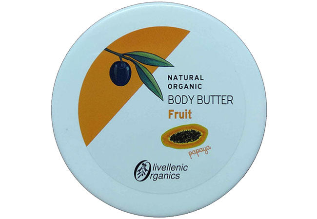 Papaya Body Butter - tropical body moisturizer with papaya extract for deep hydration