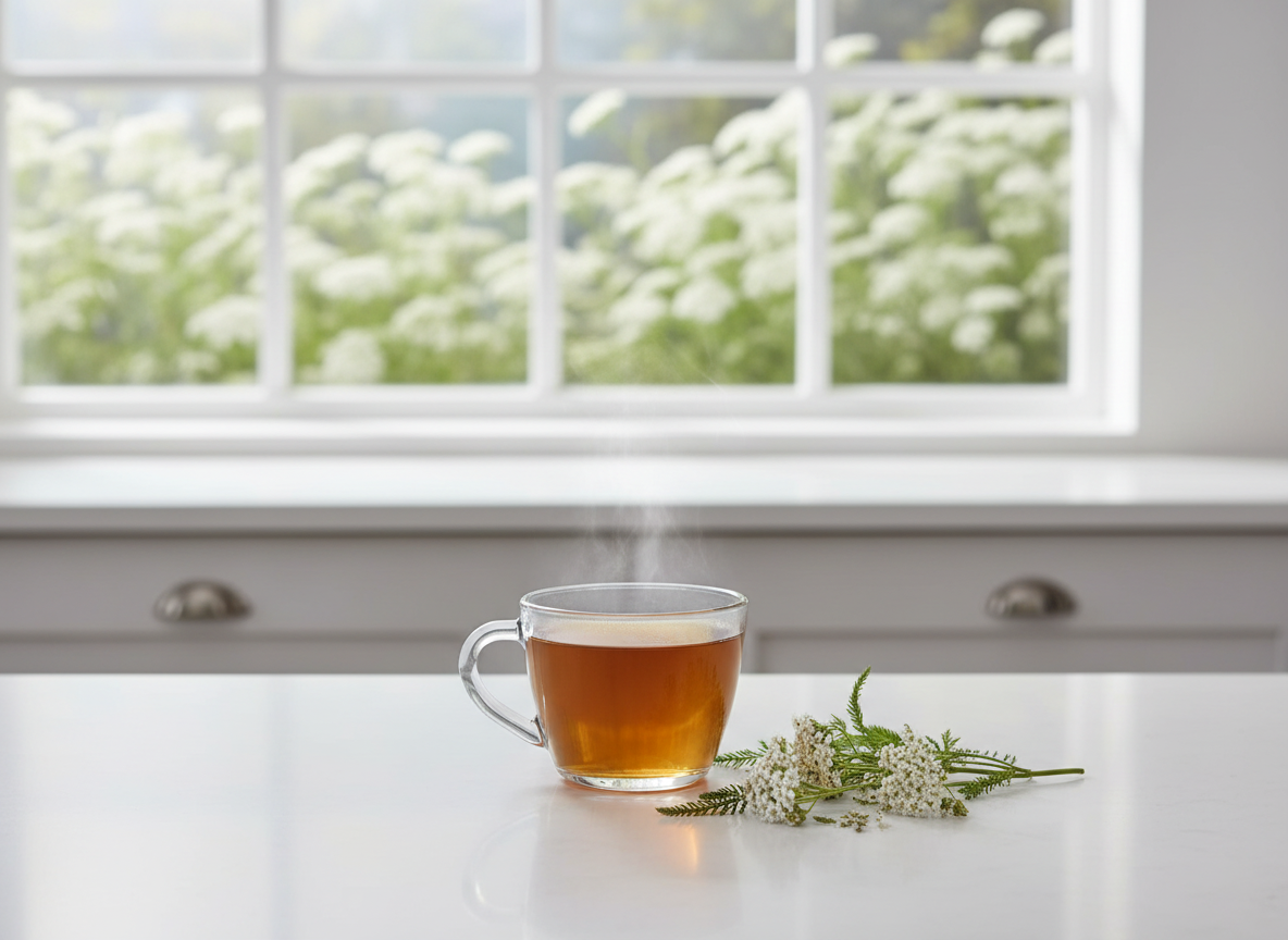 Yarrow dried herb - Achillea millefolium for natural wellness